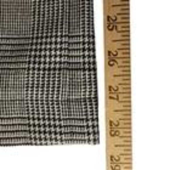 Brooks Brothers Pants Women Size 6 Black White Glen Plaid Pockets Wool Blend - Picture 7 of 9